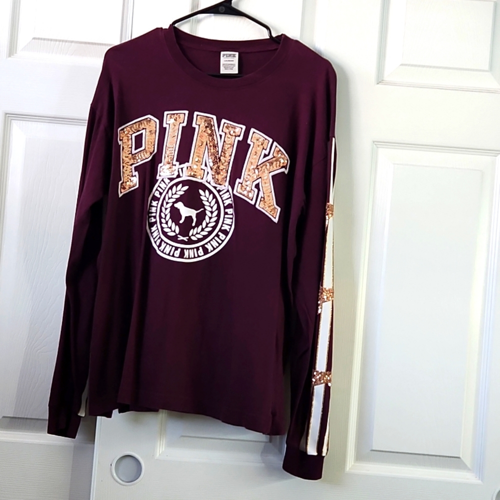 Long sleeve pink shirt